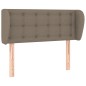 vidaXL Kopfteil mit Ohren Taupe 93x23x78/88 cm Stoff vidaXL Kopfteil mit Ohren Taupe 93x23x78/88 cm Stoff