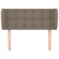 vidaXL Kopfteil mit Ohren Taupe 93x23x78/88 cm Stoff vidaXL Kopfteil mit Ohren Taupe 93x23x78/88 cm Stoff