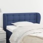 vidaXL Kopfteil mit Ohren Blau 93x23x78/88 cm Stoff vidaXL Kopfteil mit Ohren Blau 93x23x78/88 cm Stoff