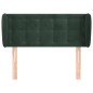 vidaXL Kopfteil mit Ohren Dunkelgrün 93x23x78/88 cm Samt