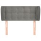 vidaXL Kopfteil mit Ohren Hellgrau 103x23x78/88 cm Samt vidaXL Kopfteil mit Ohren Hellgrau 103x23x78/88 cm Samt