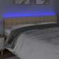 vidaXL LED Kopfteil Creme 160x5x78/88 cm Stoff vidaXL LED Kopfteil Creme 160x5x78/88 cm Stoff