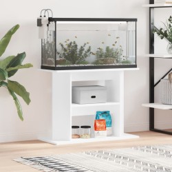 vidaXL Aquariumständer Weiß 80x35x60 cm Holzwerkstoff