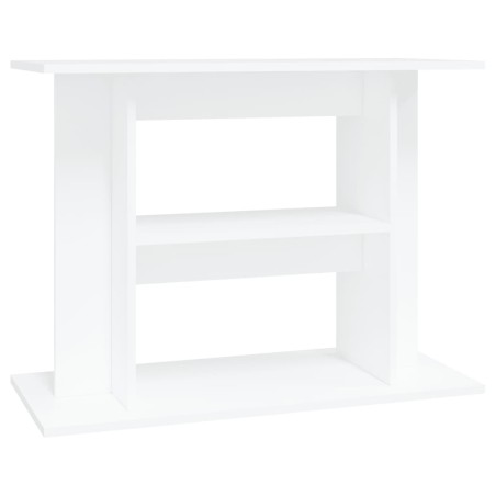 vidaXL Aquariumständer Weiß 80x35x60 cm Holzwerkstoff