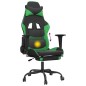 vidaXL Gaming-Stuhl mit Massage & Fußstütze Schwarz & Grün Kunstleder vidaXL Gaming-Stuhl mit Massage & Fußstütze Schwarz & Grün Kunstleder