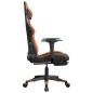 vidaXL Gaming-Stuhl mit Massage & Fußstütze Schwarz Orange Kunstleder vidaXL Gaming-Stuhl mit Massage & Fußstütze Schwarz Orange Kunstleder