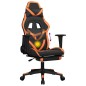 vidaXL Gaming-Stuhl mit Massage & Fußstütze Schwarz Orange Kunstleder vidaXL Gaming-Stuhl mit Massage & Fußstütze Schwarz Orange Kunstleder