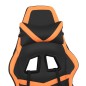 vidaXL Gaming-Stuhl mit Massage & Fußstütze Schwarz Orange Kunstleder vidaXL Gaming-Stuhl mit Massage & Fußstütze Schwarz Orange Kunstleder