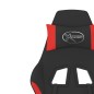 vidaXL Gaming-Stuhl mit Massage & Fußstütze Schwarz und Rot Stoff vidaXL Gaming-Stuhl mit Massage & Fußstütze Schwarz und Rot Stoff
