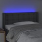 vidaXL LED Kopfteil Dunkelgrau 83x16x78/88 cm Stoff