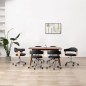 Drehbare Esszimmerstühle 6 Stk. Schwarz Kunstleder Drehbare Esszimmerstühle 6 Stk. Schwarz Kunstleder