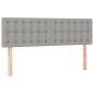 vidaXL Boxspringbett mit Matratze Hellgrau 140x190 cm Stoff vidaXL Boxspringbett mit Matratze Hellgrau 140x190 cm Stoff