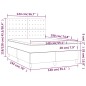 vidaXL Boxspringbett mit Matratze & LED Hellgrau 140x190 cm Stoff vidaXL Boxspringbett mit Matratze & LED Hellgrau 140x190 cm Stoff