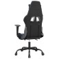 vidaXL Gaming-Stuhl mit Fußstütze Schwarz und Blau Kunstleder vidaXL Gaming-Stuhl mit Fußstütze Schwarz und Blau Kunstleder