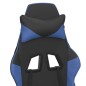 vidaXL Gaming-Stuhl mit Fußstütze Schwarz und Blau Kunstleder vidaXL Gaming-Stuhl mit Fußstütze Schwarz und Blau Kunstleder