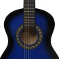Klassikgitarre für Anfänger und Kinder mit Tasche Blau 1/2 34" Klassikgitarre für Anfänger und Kinder mit Tasche Blau 1/2 34"