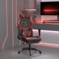vidaXL Gaming-Stuhl mit Massage & Fußstütze Schwarz & Rot Kunstleder vidaXL Gaming-Stuhl mit Massage & Fußstütze Schwarz & Rot Kunstleder