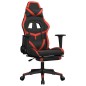 vidaXL Gaming-Stuhl mit Massage & Fußstütze Schwarz & Rot Kunstleder vidaXL Gaming-Stuhl mit Massage & Fußstütze Schwarz & Rot Kunstleder
