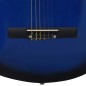 Klassikgitarre für Anfänger und Kinder mit Tasche Blau 1/2 34" Klassikgitarre für Anfänger und Kinder mit Tasche Blau 1/2 34"