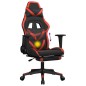 vidaXL Gaming-Stuhl mit Massage & Fußstütze Schwarz & Rot Kunstleder vidaXL Gaming-Stuhl mit Massage & Fußstütze Schwarz & Rot Kunstleder