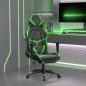 vidaXL Gaming-Stuhl mit Massage & Fußstütze Schwarz & Grün Kunstleder vidaXL Gaming-Stuhl mit Massage & Fußstütze Schwarz & Grün Kunstleder