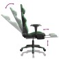 vidaXL Gaming-Stuhl mit Massage & Fußstütze Schwarz & Grün Kunstleder vidaXL Gaming-Stuhl mit Massage & Fußstütze Schwarz & Grün Kunstleder