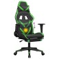 vidaXL Gaming-Stuhl mit Massage & Fußstütze Schwarz & Grün Kunstleder vidaXL Gaming-Stuhl mit Massage & Fußstütze Schwarz & Grün Kunstleder