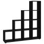 vidaXL Treppenregal Schwarz 142 cm Holzwerkstoff vidaXL Treppenregal Schwarz 142 cm Holzwerkstoff