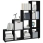 vidaXL Treppenregal Schwarz 142 cm Holzwerkstoff vidaXL Treppenregal Schwarz 142 cm Holzwerkstoff