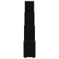 vidaXL Treppenregal Schwarz 142 cm Holzwerkstoff vidaXL Treppenregal Schwarz 142 cm Holzwerkstoff