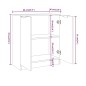 vidaXL Sideboard Weiß 60x30x70 cm Holzwerkstoff vidaXL Sideboard Weiß 60x30x70 cm Holzwerkstoff