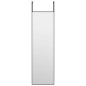 vidaXL Türspiegel Schwarz 30x100 cm Glas und Aluminium vidaXL Türspiegel Schwarz 30x100 cm Glas und Aluminium