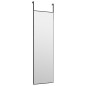 vidaXL Türspiegel Schwarz 30x100 cm Glas und Aluminium vidaXL Türspiegel Schwarz 30x100 cm Glas und Aluminium