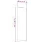 vidaXL Türspiegel Schwarz 30x100 cm Glas und Aluminium vidaXL Türspiegel Schwarz 30x100 cm Glas und Aluminium