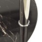 vidaXL Beistelltisch mit 2 Ablagen Transparent & Schwarz 38cm Hartglas vidaXL Beistelltisch mit 2 Ablagen Transparent & Schwarz 38cm Hartglas