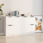 vidaXL Sideboards 3 Stk. Weiß Holzwerkstoff vidaXL Sideboards 3 Stk. Weiß Holzwerkstoff