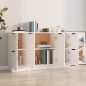 vidaXL Sideboards 3 Stk. Weiß Holzwerkstoff vidaXL Sideboards 3 Stk. Weiß Holzwerkstoff
