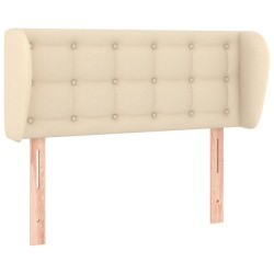 vidaXL Kopfteil mit Ohren Creme 103x23x78/88 cm Stoff