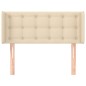 vidaXL Kopfteil mit Ohren Creme 103x16x78/88 cm Stoff