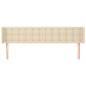 vidaXL Kopfteil mit Ohren Creme 163x16x78/88 cm Stoff vidaXL Kopfteil mit Ohren Creme 163x16x78/88 cm Stoff