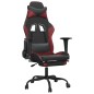 vidaXL Gaming-Stuhl mit Massage & Fußstütze Schwarz Weinrot Kunstleder vidaXL Gaming-Stuhl mit Massage & Fußstütze Schwarz Weinrot Kunstleder