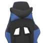vidaXL Gaming-Stuhl mit Massage & Fußstütze Schwarz & Blau Kunstleder vidaXL Gaming-Stuhl mit Massage & Fußstütze Schwarz & Blau Kunstleder