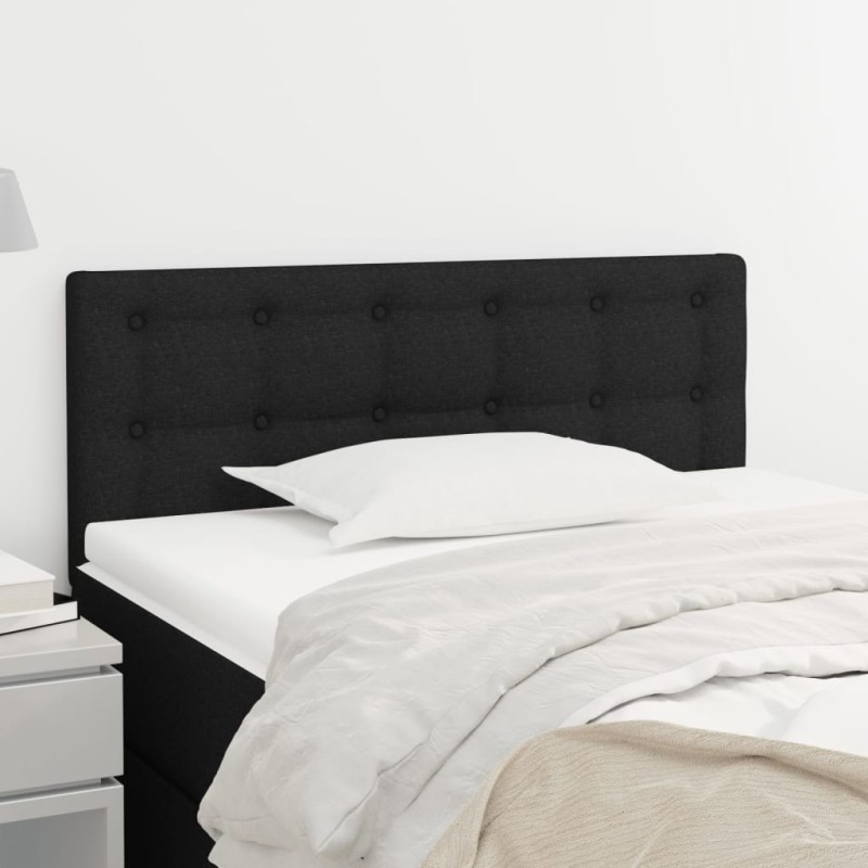vidaXL Kopfteil Schwarz 100x5x78/88 cm Stoff vidaXL Kopfteil Schwarz 100x5x78/88 cm Stoff