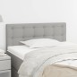 vidaXL Kopfteil Hellgrau 80x5x78/88 cm Stoff vidaXL Kopfteil Hellgrau 80x5x78/88 cm Stoff