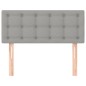 vidaXL Kopfteil Hellgrau 80x5x78/88 cm Stoff vidaXL Kopfteil Hellgrau 80x5x78/88 cm Stoff