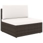4-tlg. Garten-Lounge-Set Poly Rattan Braun 4-tlg. Garten-Lounge-Set Poly Rattan Braun