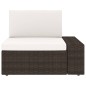 4-tlg. Garten-Lounge-Set Poly Rattan Braun 4-tlg. Garten-Lounge-Set Poly Rattan Braun
