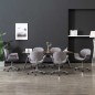 Drehbare Esszimmerstühle 6 Stk. Grau Stoff Drehbare Esszimmerstühle 6 Stk. Grau Stoff