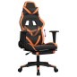 vidaXL Gaming-Stuhl mit Fußstütze Schwarz und Orange Kunstleder vidaXL Gaming-Stuhl mit Fußstütze Schwarz und Orange Kunstleder