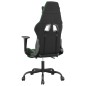 vidaXL Gaming-Stuhl mit Fußstütze Schwarz und Grün Kunstleder vidaXL Gaming-Stuhl mit Fußstütze Schwarz und Grün Kunstleder